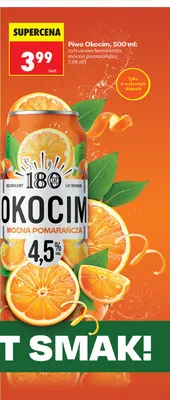 Piwo Okocim Mocna Pomarańcza promocja w Biedronka