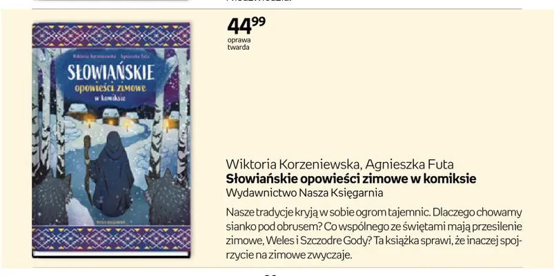 Książka Słowiańskie opowieści zimowe w komiksie promocja w Empik