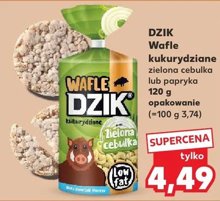Wafle kukurydziane zielona cebulka lub papryka promocja w Kaufland