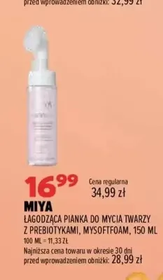 Łagodząca pianka do mycia twarzy z prebiotykami mySOFTfoam Miya promocja w Drogerie Natura