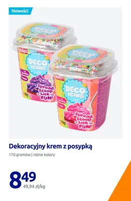 Dekoracyjny krem z posypką Becky's promocja w Action