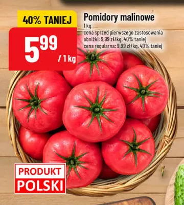 Pomidory malinowe promocja w POLOmarket