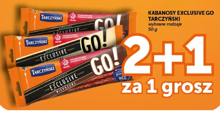 Kabanosy Exclusive Go Tarczyński promocja w Euro Sklep
