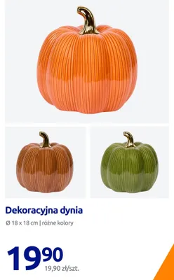 Dekoracyjna dynia Ø 18x18 cm promocja w Action