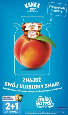 Serek homogenizowany truskawkowy Kanka promocja w Delikatesy Centrum