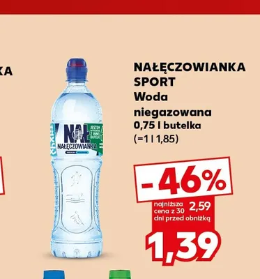 Woda niegazowana Nałęczowianka Sport promocja w Kaufland