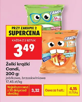 Żelki krążki jabłkowe promocja w Biedronka