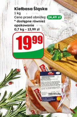 Kiełbasa śląska promocja w Dino