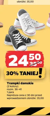 Trampki damskie promocja w Netto