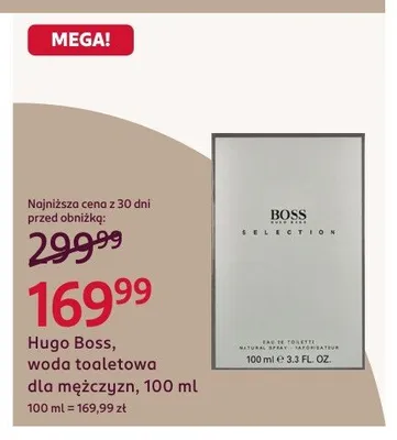 Woda toaletowa dla mężczyzn Hugo Boss Selection promocja w Rossmann