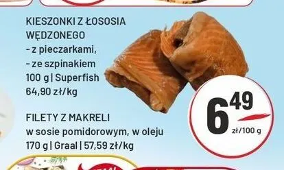 Kieszonki z łososia wędzonego ze szpinakiem Superfish promocja w Sedal