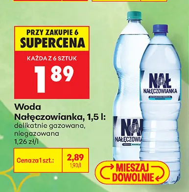 Woda niegazowana Nałęczowianka promocja w Biedronka
