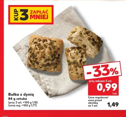 Bułka z dynią promocja w Kaufland
