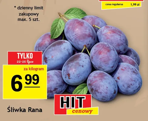 Śliwka Rana promocja w Gram Market