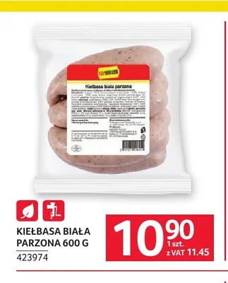 Kiełbasa biała parzona Topseller promocja w Selgros