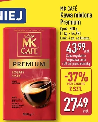 Kawa mielona Premium promocja w Aldi
