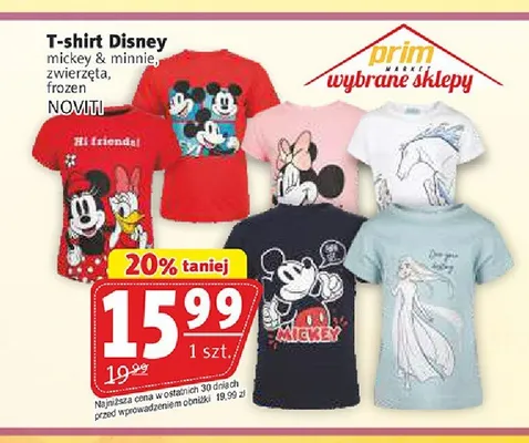 T-shirt Disney zwierzęta promocja w Prim Market