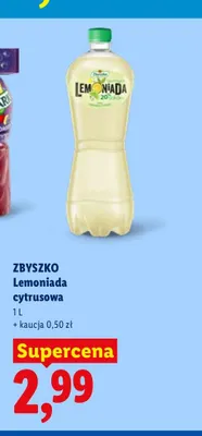 Lemoniada cytrusowa Zbyszko promocja w Lidl