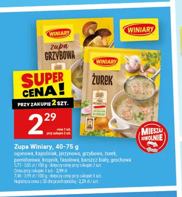 Zupa Winiary fasolowa promocja w Twój Market