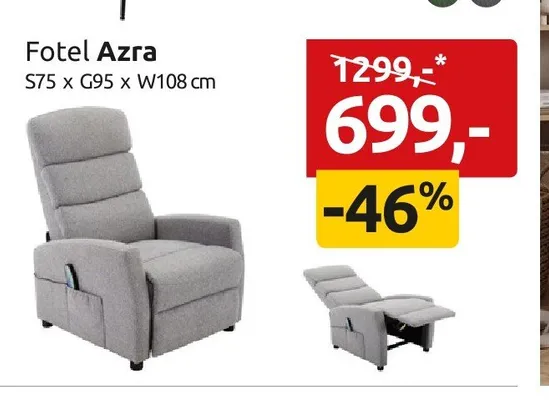Fotel Azra promocja w Black Red White