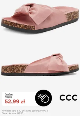Klapki damskie DeeZee promocja w CCC