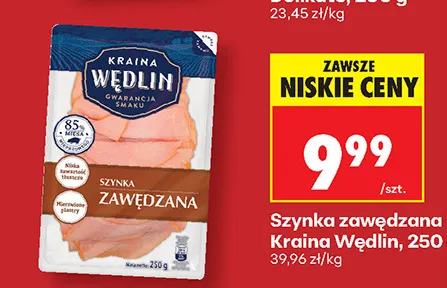 Szynka zawędzana Kraina Wędlin promocja w Biedronka