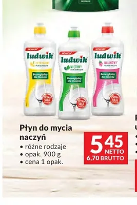 Płyn do mycia naczyń Ludwik promocja w Makro