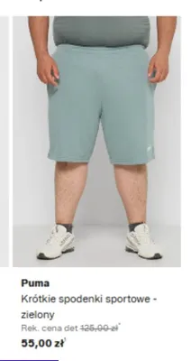 Krótkie spodenki sportowe Puma zielony promocja w Lounge by Zalando