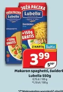 Makaron świderki Lubella promocja w Delfin