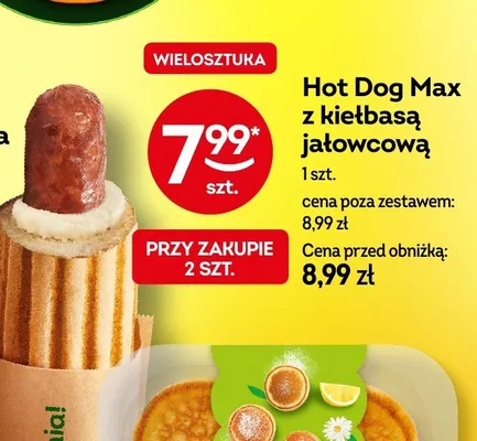 Hot Dog Max z kiełbasą jałowcową promocja w Żabka