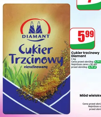 Cukier trzcinowy Diamant promocja w Dino