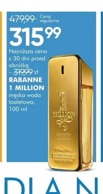 Męska woda toaletowa Rabanne 1 Million promocja w Super-Pharm