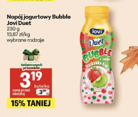 Napój jogurtowy Bubble Jovi Duet promocja w Delikatesy Centrum