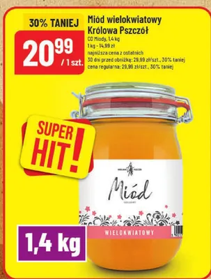Miód wielokwiatowy Królowa Pszczół promocja w POLOmarket