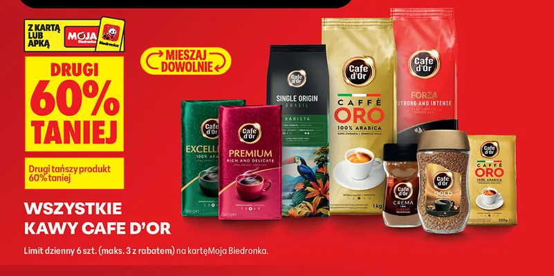 Kawa ziarnista Cafe d'Or Caffè Oro 100% Arabica promocja w Biedronka