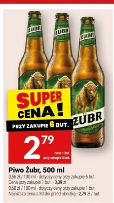 Piwo Żubr promocja w Twój Market