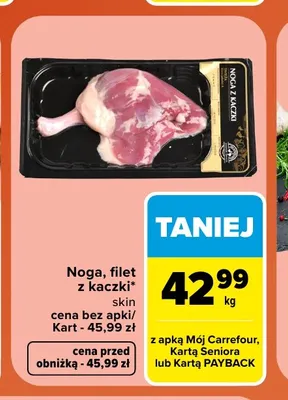 Noga z kaczki skin promocja w Carrefour