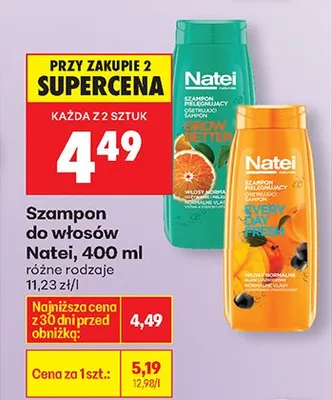 Szampon do włosów różne rodzaje promocja w Biedronka