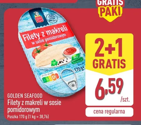 Filety z makreli w sosie pomidorowym Golden Seafood promocja w Aldi
