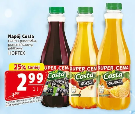 Napój Costa pomarańczowy promocja w Prim Market