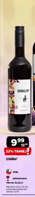 Wino czerwone półwytrawne Chillin' promocja w Netto