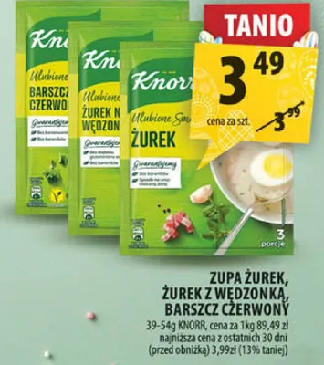 Zupa Żurek, Żurek z wędzionką, Barszcz czerwony promocja w Arhelan