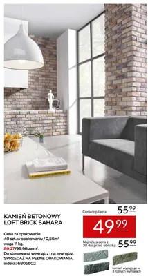 Kamień betonowy Loft Brick Sahara promocja w Abra Meble