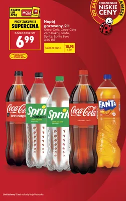 Napój gazowany Sprite Zero promocja w Biedronka