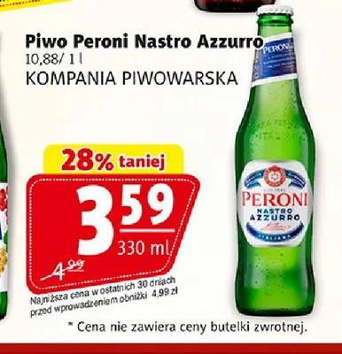 Piwo Peroni Nastro Azzurro promocja w Prim Market