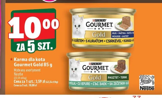Karma dla kota Gourmet Gold z kurczakiem promocja w TOPAZ
