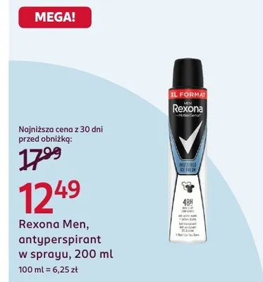 Antyperspirant w sprayu promocja w Rossmann