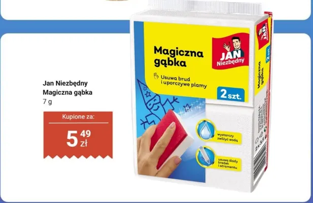 Magiczna gąbka Jan Niezbędny 2-pak promocja w Dino