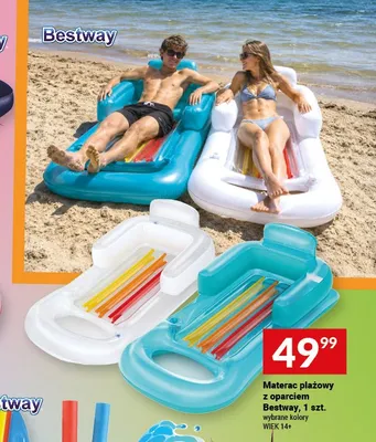 Materac plażowy z oparciem Bestway promocja w Twój Market