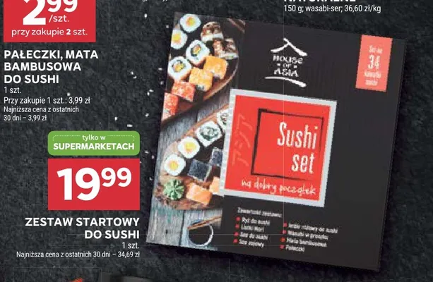 Zestaw startowy do sushi House of Asia promocja w Stokrotka